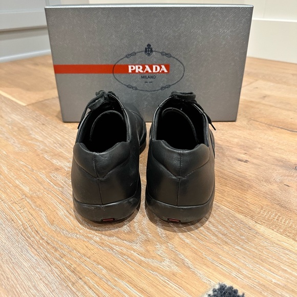 Men’s Prada Sport Black Shoes (Prada 7 1/2 = U.S. 8.5) with box and bag - Picture 4 of 4